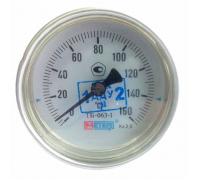 термометр биметаллический осевой Дк63 L=80мм G1/2 120C ТБ63 Метер - точный инструмент для измерения температуры.