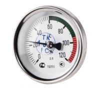 Точный и надежный биметаллический термометр Дк63 L=100мм для контроля температуры до 200°C. От производителя НПО ЮМАС.