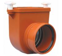 Эффективный затвор канализационный Ду110 2камер с фиксатором и 2люками HL 710.2HL - надежная защита от проникновения вредных веществ и обеспечение безопасности вашей канализационной системы.