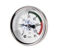 Высокоточный термометр биметаллический осевой Дк100 L=100мм G1/2 120C ТБП-Т НПО ЮМАС - идеальный выбор для точного измерения температуры.