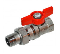Кран шаровой латунный R259D Ду 25 ВР/"американка" бабочка Giacomini R259Y007