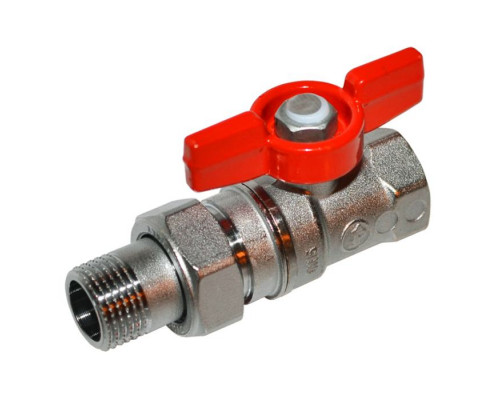 Кран шаровой латунный R259D Ду 25 ВР/"американка" бабочка Giacomini R259Y007