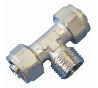 Тройник МП латунь Дн 20х3/4"х20 НР обжим Comap 9468516