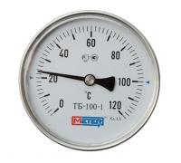 термометр биметаллический осевой Дк100 L=40мм G1/2 160C ТБ100 Метер - надежный инструмент для точного измерения температуры.