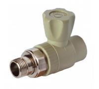 Клапан (вентиль) PP-R запорный сер НР Дн 25х3/4 Ру25 - надежный выбор для радиатора от РосТурПласт.