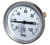 Надежный биметаллический термометр Wika 3906647 для контроля температуры до 120C