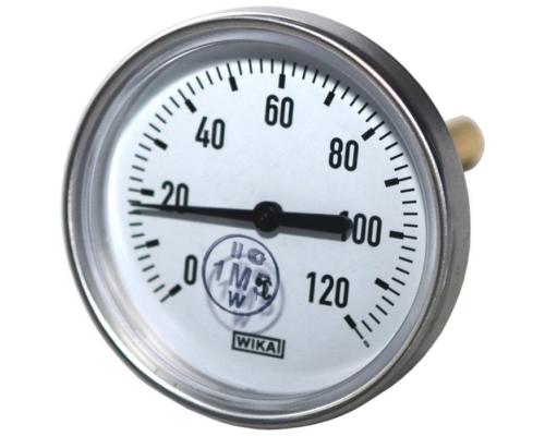Термометр биметаллический осевой Дк100 L=40мм G1/2" 120C А5002 Wika 3906647 (36523040)