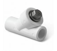 Фильтр PP-R сетчатый бел внутренняя пайка для систем водоснабжения.