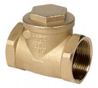 Обратный поворотный клапан Genebre 3180: надежный выбор для системы водоснабжения, латунный, резьбовой, Ду 100, Ру 8.