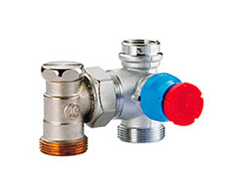 Термостатический клапан Giacomini, с балансировочным клапаном для теплого пола и коробки R508M (R414DX003)