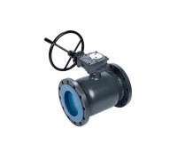 Кран шаровой RJIP Premium FF Ду 500 Ру 25 WG (фланцевый, с редуктором, стандартный проход) 065N0381GR Ридан
