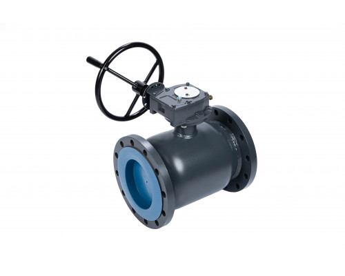 Кран шаровой RJIP Premium FF Ду 500 Ру 25 WG (фланцевый, с редуктором, стандартный проход) 065N0381GR Ридан