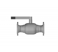 Кран шаровой  RJIP Premium FB FF DN150, PN25, H (фланцевый, с рукояткой, полнопроходной) 065N1951R Ридан