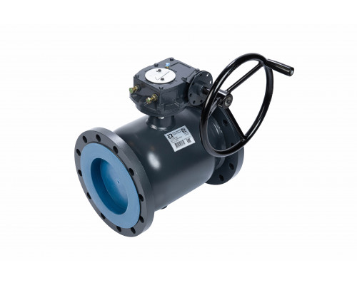 Кран шаровой RJIP Premium FF Ду 400 Ру 16 WG (фланцевый, с редуктором, стандартный проход) 065N0276GR Ридан
