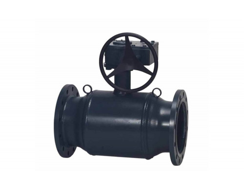 Кран шаровой JIP Premium FF фланцевый DN 150, PN 25, T макс 180 ℃, ручной редукторный привод, корпус — сталь P235GH 065N0351GG Ридан