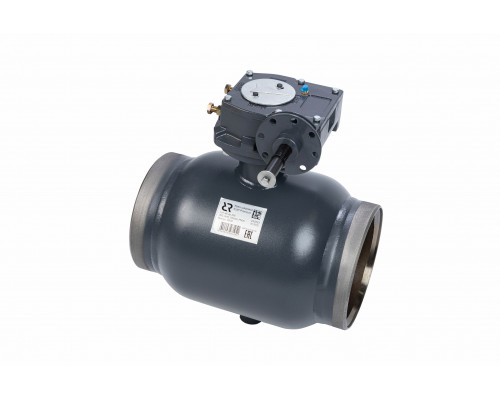 Кран шаровой RJIP Premium WW Ду 400 Ру 25 WG (приварной, с редуктором, стандартный проход) 065N0176GR Ридан