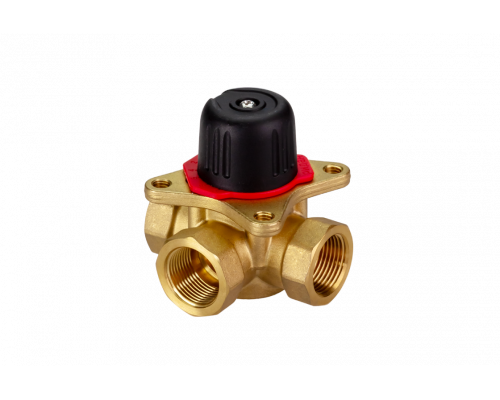 Клапан регулирующий HRB-3R PN10 DN15 Kvs=1,6 Tmax 110°C Rp1/2 CW617N 3х-ходовой 065Z0402R Ридан