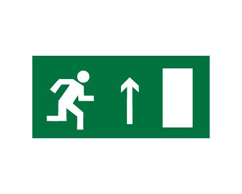 Знак Е 11 — Направление к эвакуационному выходу прямо