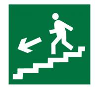 Знак Е 14 - Направление к эвакуационному выходу по лестнице вниз