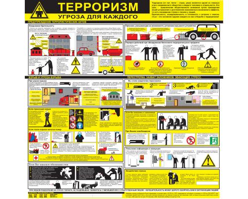 Стенд "Терроризм-угроза обществу" СТ-062
