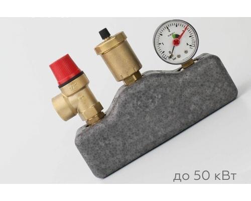 Группа безопасности котла ELSEN до 50 кВт 1` В давление срабатывания бар-3 T°C -от -10 до +120