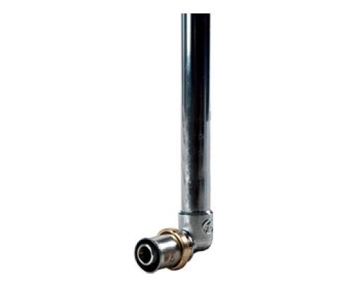 Угольник 90° Giacomini RM128 16x16 латунь с медной хромированной трубкой для труб GIACOTHERM GIACOFLEX многослойных
