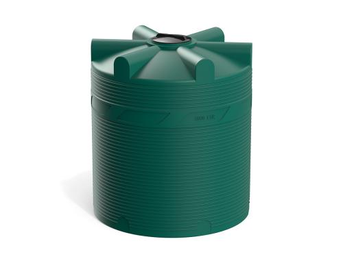 Цилиндрическая емкость V 5000 литров (зеленый)