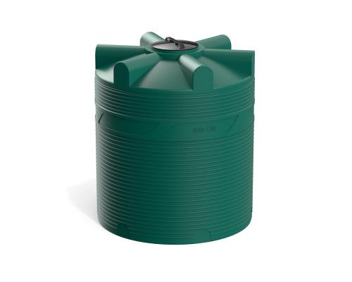 Цилиндрическая емкость V 3000 литров (зеленый)