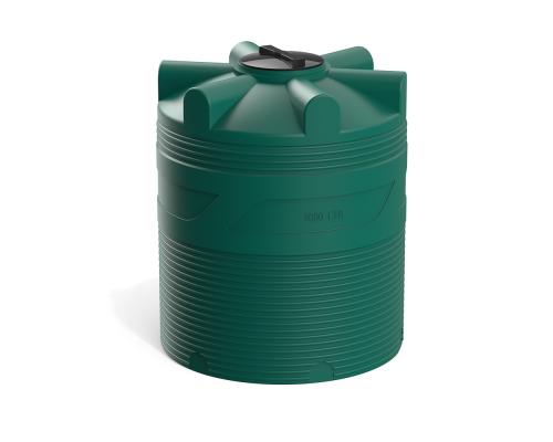 Цилиндрическая емкость V 1000 литров (зеленый)