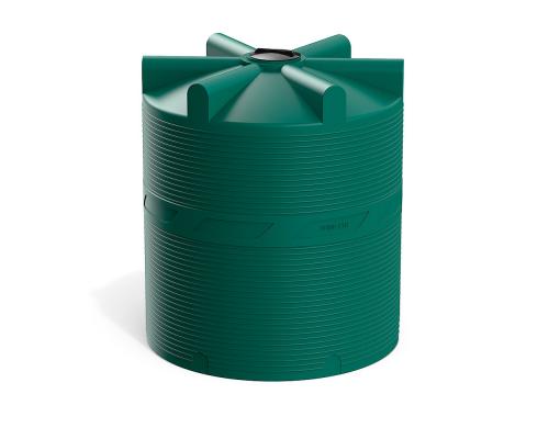 Цилиндрическая емкость V 10000 литров (зеленый)