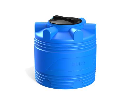 Цилиндрическая емкость V 200 литров (синий)